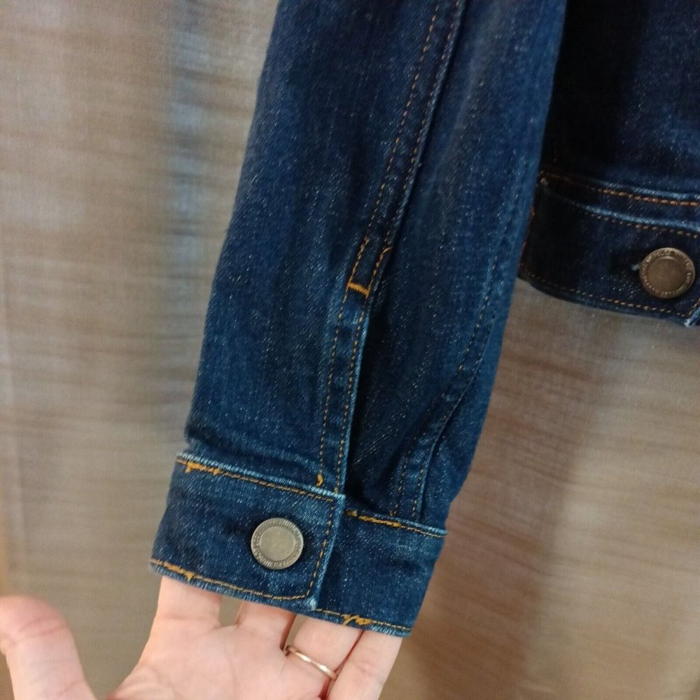 Nwot Women's Hudson Crop Denim Classy Chic Jacket W/ Pockets Small - Picture 6 of 6